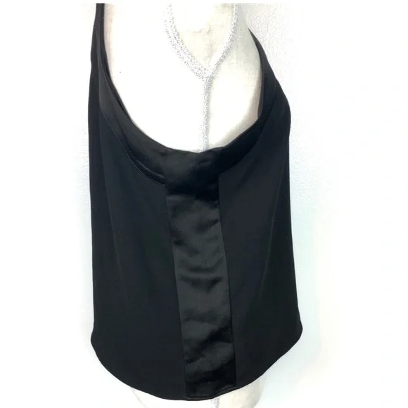 Parker | Black Dressy Tank Blouse Halter Style - Picture 3 of 7